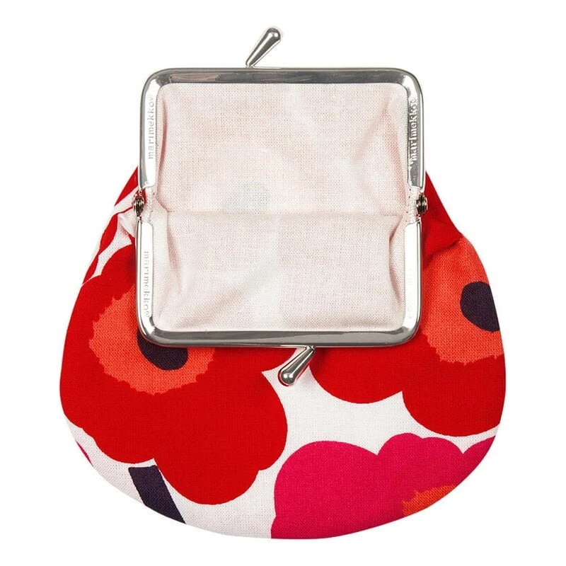 Marimekko Mini Unikko Pieni Kukkaro Purse, White - Red 4 Marimekko Mini Unikko Pieni Kukkaro Purse, White - Red - Image 2