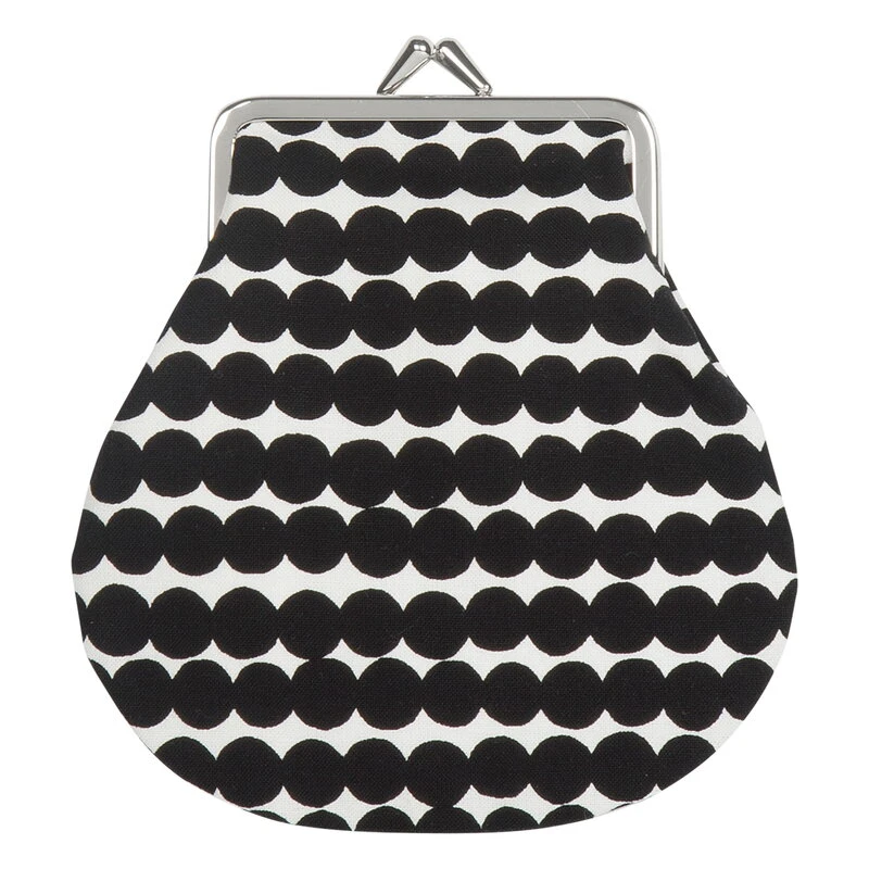 Marimekko Räsymatto Pieni Kukkaro Purse, White - Black 3 Marimekko Räsymatto Pieni Kukkaro Purse, White - Black