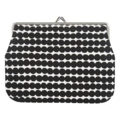 Marimekko Räsymatto Puolikas Kukkaro Purse, White - Black