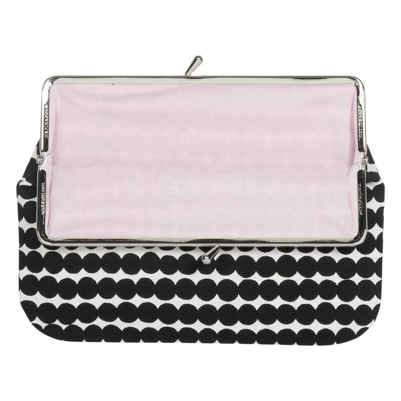 Marimekko Räsymatto Puolikas Kukkaro Purse, White - Black 4 Marimekko Räsymatto Puolikas Kukkaro Purse, White - Black - Image 2