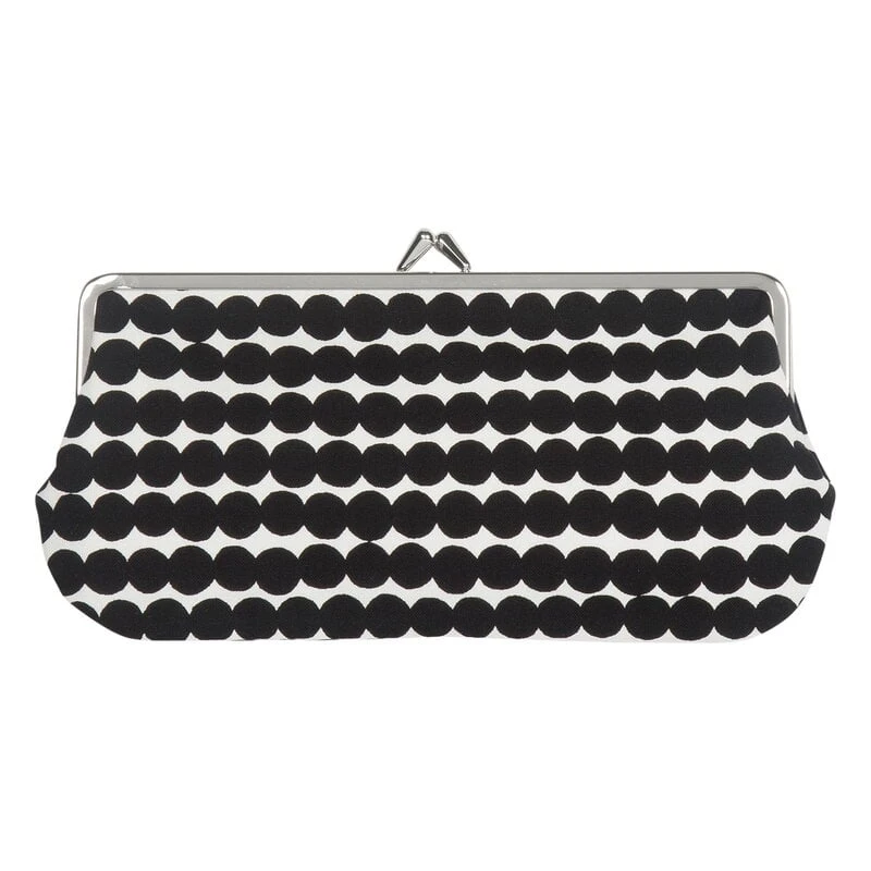 Marimekko Räsymatto Silmälasi Kukkaro Purse, White - Black 3 Marimekko Räsymatto Silmälasi Kukkaro Purse, White - Black
