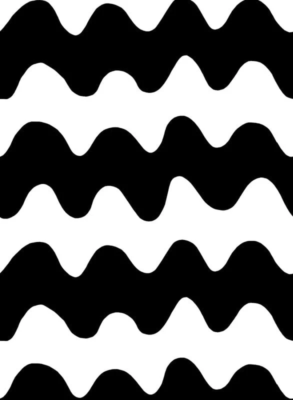 Marimekko Lokki Fabric, Black - White 4 Marimekko Lokki Fabric, Black - White - Image 2