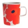 Marimekko Oiva - Unikko Mug 2,5 Dl, White - Red - Blue 1 Marimekko Oiva - Unikko Mug 2,5 Dl, White - Red - Blue -Marimekko 103 Marimekko 20 TH