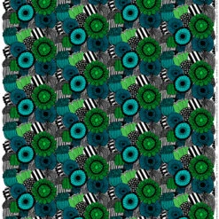 Marimekko Pieni Siirtolapuutarha Fabric, Green