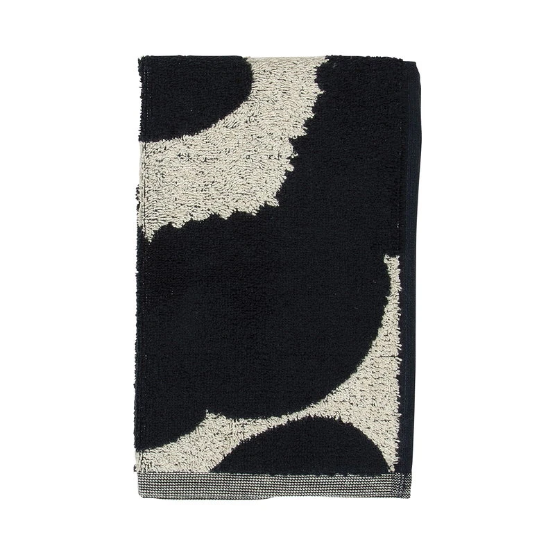 Marimekko Unikko Guest Towel, Cotton - Dark Blue 3 Marimekko Unikko Guest Towel, Cotton - Dark Blue