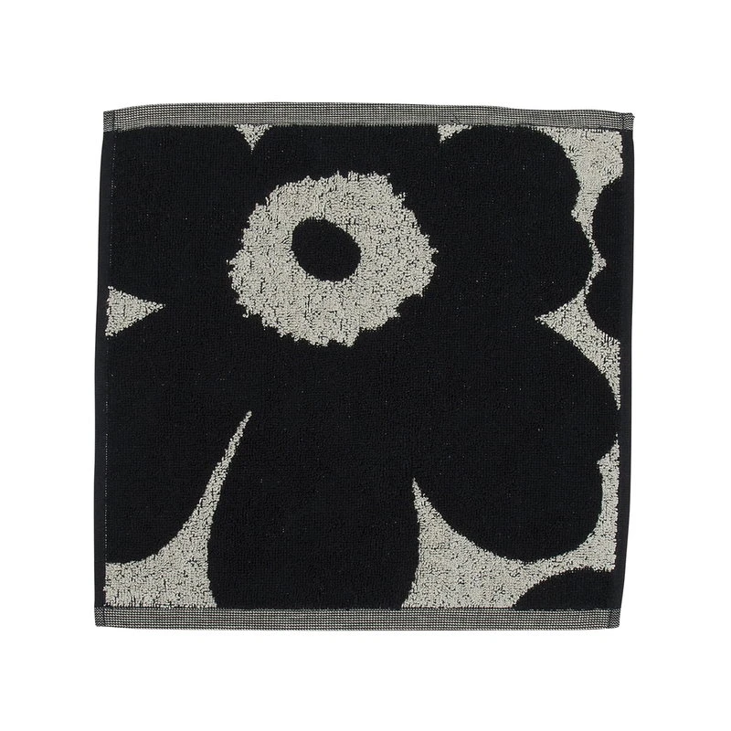 Marimekko Unikko Mini Towel, Cotton - Dark Blue 3 Marimekko Unikko Mini Towel, Cotton - Dark Blue