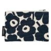 Marimekko Kaika Mini Unikko Pouch, Dark Blue 2 Marimekko Kaika Mini Unikko Pouch, Dark Blue -Marimekko 145 Marimekko 20 TH