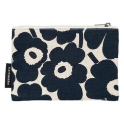 Marimekko Kaika Mini Unikko Pouch, Dark Blue