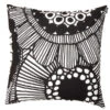 Marimekko Siirtolapuutarha Cushion Cover, Black - White 2 Marimekko Siirtolapuutarha Cushion Cover, Black - White -Marimekko 14Marimekko iso HV