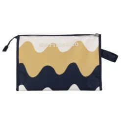 Marimekko Media Pikku Lokki Cosmetic Bag, Dark Blue - Beige