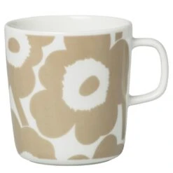 Marimekko Oiva - Unikko Mug 4 Dl, White - Beige