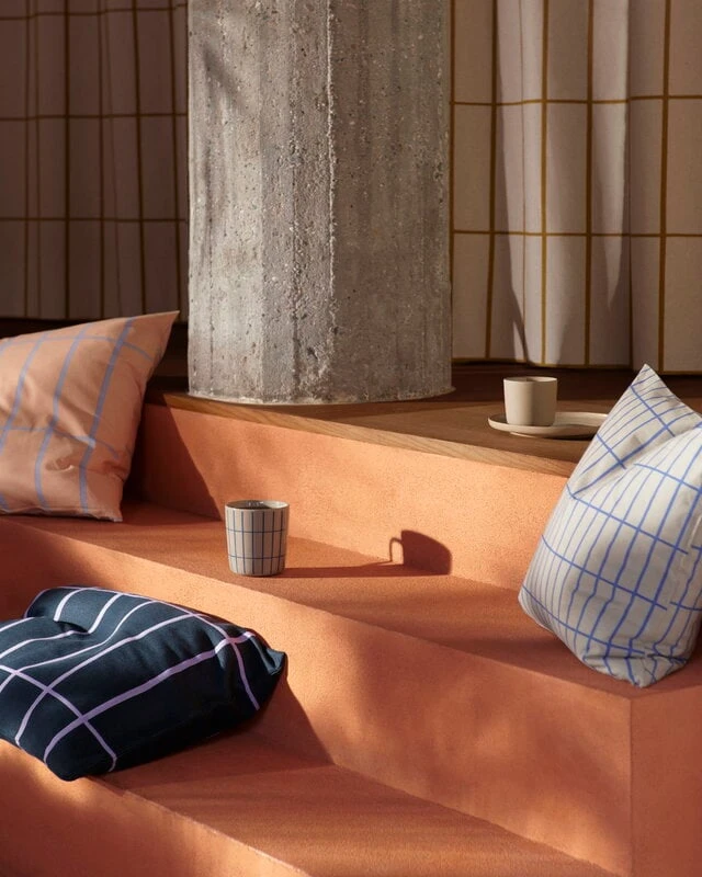 Marimekko Oiva - Tiiliskivi Mug, 4 Dl, Terra - Blue 4 Marimekko Oiva - Tiiliskivi Mug, 4 Dl, Terra - Blue - Image 2