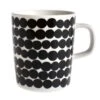 Marimekko Oiva - Räsymatto Mug 2,5 Dl, Black-white 1 Marimekko Oiva - Räsymatto Mug 2,5 Dl, Black-white -Marimekko 219 Marimekko TH