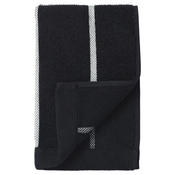 Marimekko Tiiliskivi Guest Towel, Black - White 3 Marimekko Tiiliskivi Guest Towel, Black - White