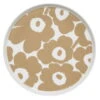 Marimekko Oiva - Unikko Plate 25 Cm, White - Beige -Marimekko 32 Marimekko 20 th