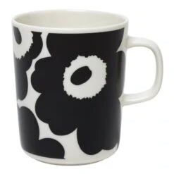 Marimekko 27 Marimekko Oiva - Unikko Mug 2,5 Dl, White - Black