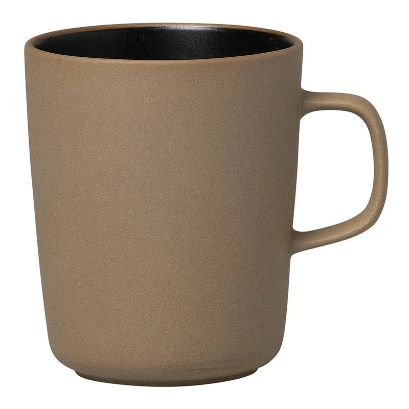 Marimekko Oiva Mug 2,5 Dl, Terra-black 2 Marimekko Oiva Mug 2,5 Dl, Terra-black