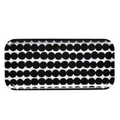 Marimekko Räsymatto Tray, Black-white