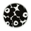 Marimekko Oiva - Unikko Plate 20 Cm, White - Black -Marimekko 35 Marimekko 20 th