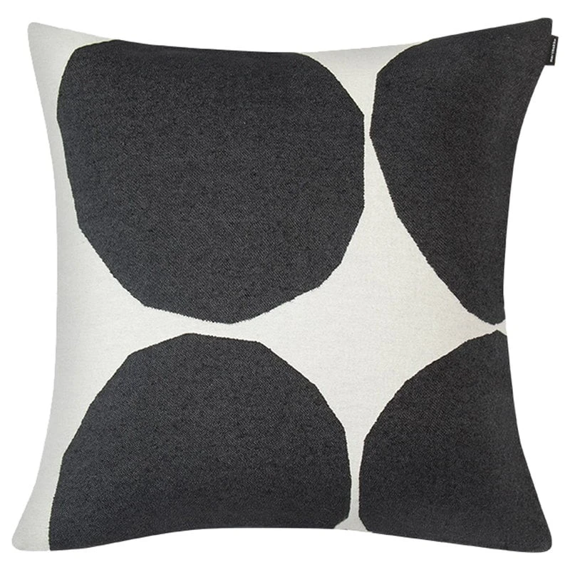 Marimekko Kivet Cushion Cover 50 X 50 Cm, Off White - Black 3 Marimekko Kivet Cushion Cover 50 X 50 Cm, Off White - Black