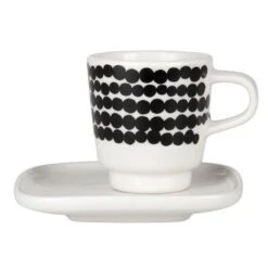 Marimekko 29 Marimekko Oiva - Siirtolapuutarha Espresso Cup And Plate
