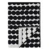 Marimekko Räsymatto Bath Towel, Black-white -Marimekko 41Marimekkoajoulu HV