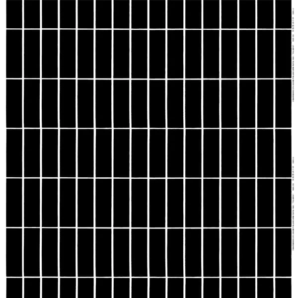 Marimekko Tiiliskivi Fabric, Black - White 3 Marimekko Tiiliskivi Fabric, Black - White