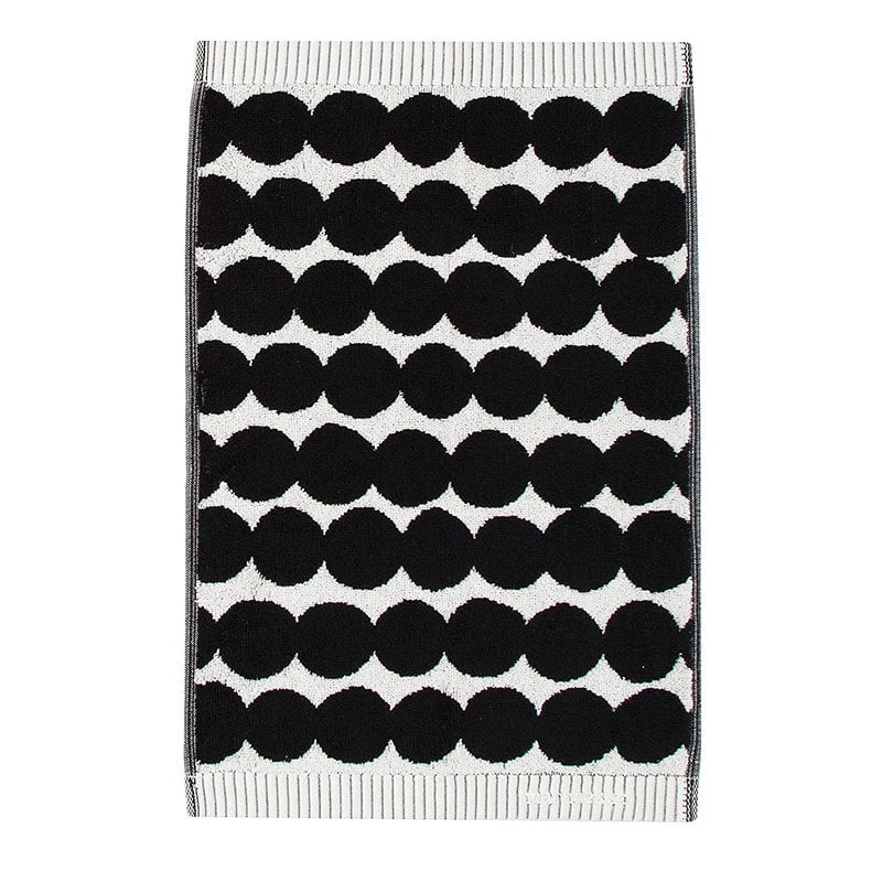 Marimekko Räsymatto Guest Towel, Black-white 4 Marimekko Räsymatto Guest Towel, Black-white - Image 2