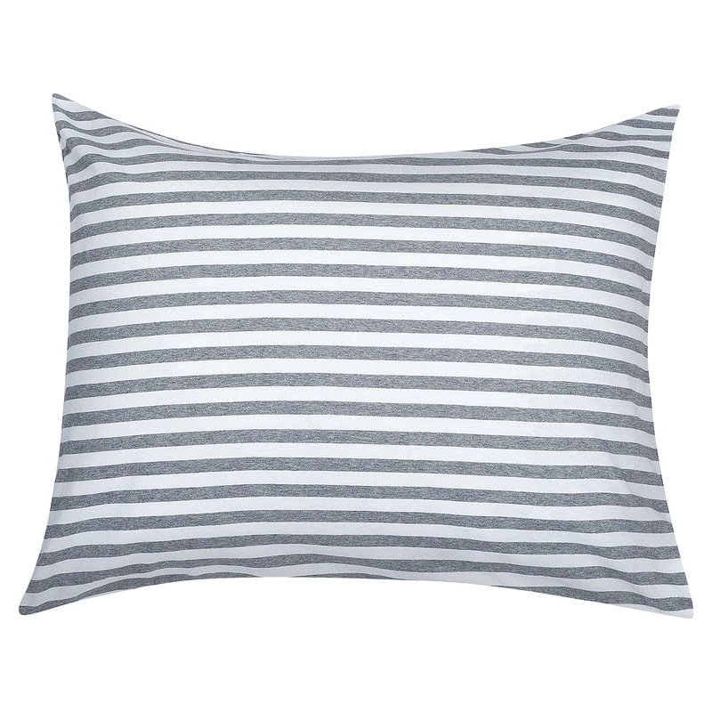 Marimekko Tasaraita Pillowcase, Grey - White 4 Marimekko Tasaraita Pillowcase, Grey - White - Image 2