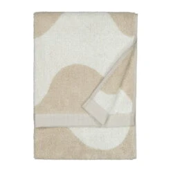 Marimekko Lokki Hand Towel, Beige - White