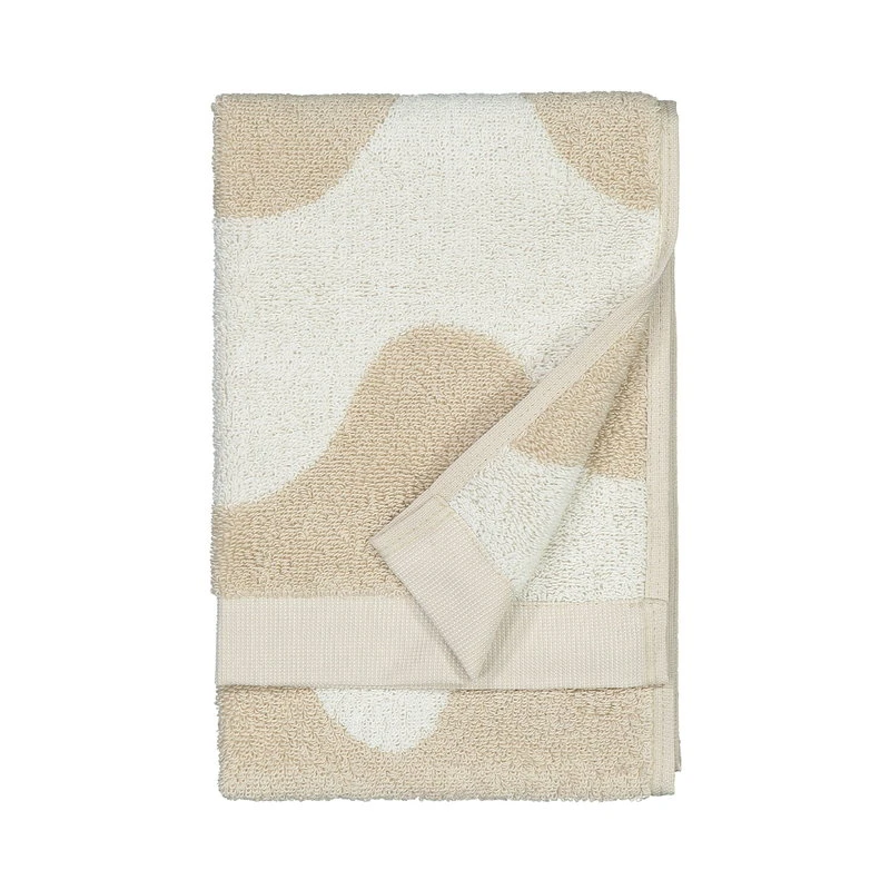 Marimekko Lokki Guest Towel, Beige - White 3 Marimekko Lokki Guest Towel, Beige - White