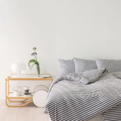 Marimekko Tasaraita Pillowcase, Grey - White 8 Marimekko Tasaraita Pillowcase, Grey - White -Marimekko 90Marimekko 16 iso