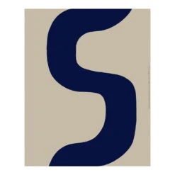 Marimekko Seireeni Linen Fabric, Linen - Dark Blue