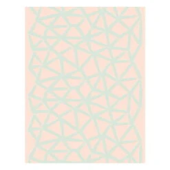 Marimekko Ukkospilvi Linen Fabric, Peach - Mint