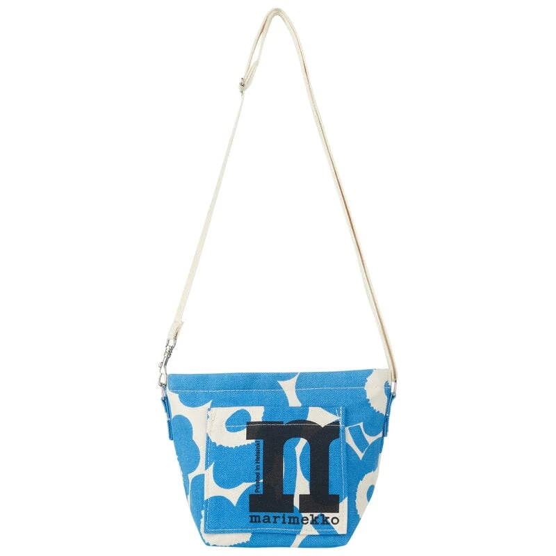 Marimekko Mono Mini Crossbody Unikko Shoulder Bag, Cotton - Light Blue 3 Marimekko Mono Mini Crossbody Unikko Shoulder Bag, Cotton - Light Blue