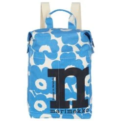 Marimekko Mono Backpack Unikko, Cotton - Light Blue