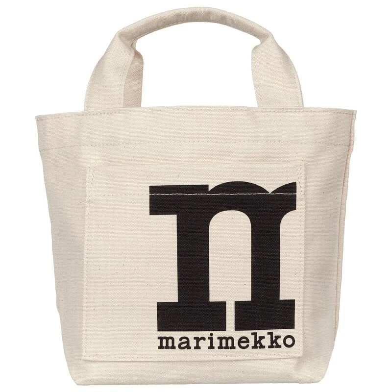 Marimekko Mono Mini Tote Solid Bag, Cotton 3 Marimekko Mono Mini Tote Solid Bag, Cotton