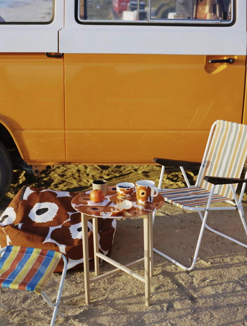 Marimekko Oiva Coffee Cup W/o Handle 2 Dl, 2 Pcs, Terra-black 4 Marimekko Oiva Coffee Cup W/o Handle 2 Dl, 2 Pcs, Terra-black - Image 2