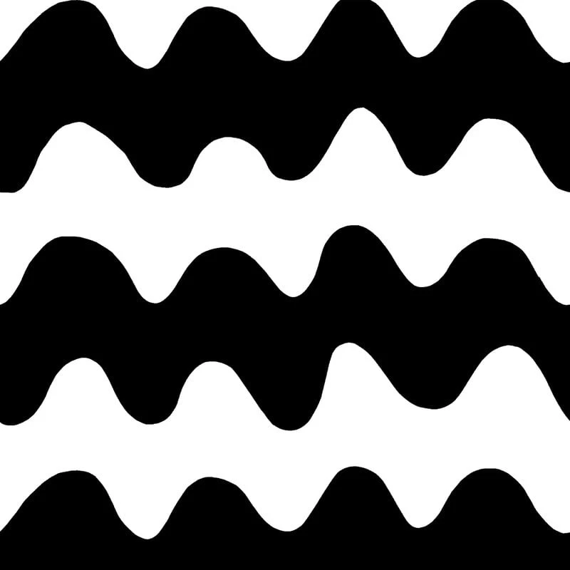 Marimekko Lokki Fabric, Black - White 3 Marimekko Lokki Fabric, Black - White