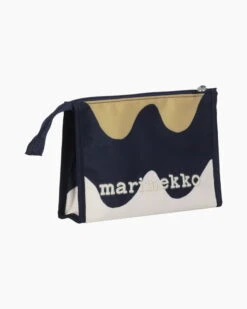 Marimekko Hipaus Pikku Lokki Cosmetic Bag, Dark Blue - Beige 9 Marimekko Hipaus Pikku Lokki Cosmetic Bag, Dark Blue - Beige -Marimekko MM 213 hipaus 2 pikku lokki 071154 588 SI1