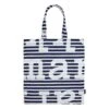 Marimekko Huopakeltano Tasaraita Logo Bag, Off-white - Navy 2 Marimekko Huopakeltano Tasaraita Logo Bag, Off-white - Navy -Marimekko MM 223 huopakeltano tasaraita logo 091176 150 FR1