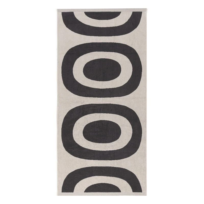 Marimekko Melooni Bath Towel, 75 X 150 Cm, Charcoal - Natural White 3 Marimekko Melooni Bath Towel, 75 X 150 Cm, Charcoal - Natural White
