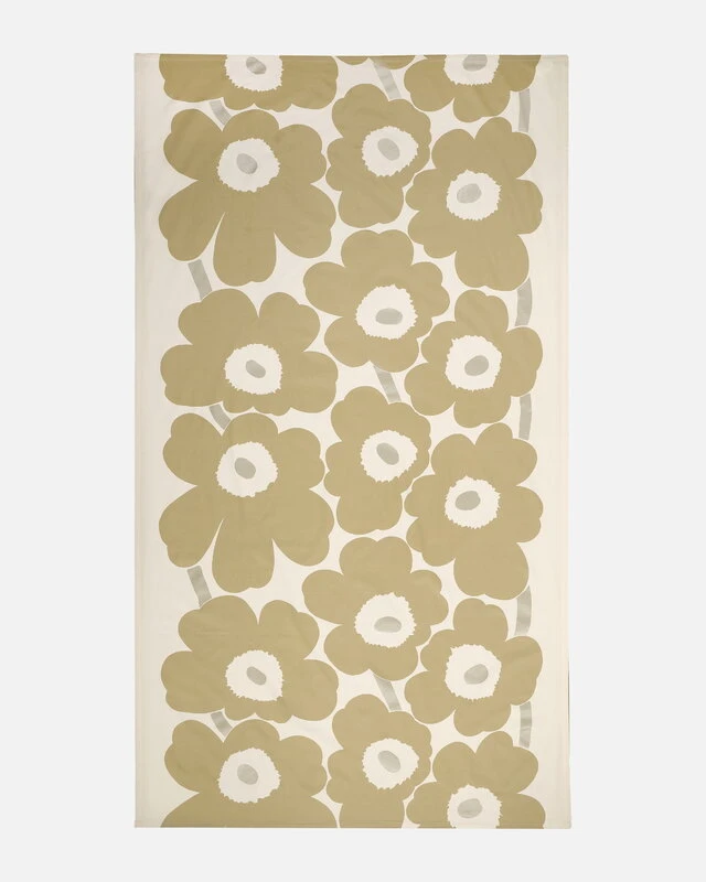 Marimekko Unikko Tablecloth, 140 X 250 Cm, Off-white - Silver - Beige 4 Marimekko Unikko Tablecloth, 140 X 250 Cm, Off-white - Silver - Beige - Image 2