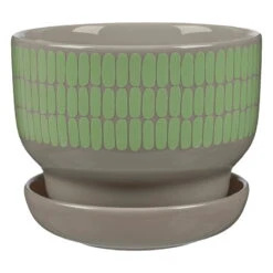Marimekko Oiva - Alku Flower Pot, 13,5 Cm, Terra - Mint