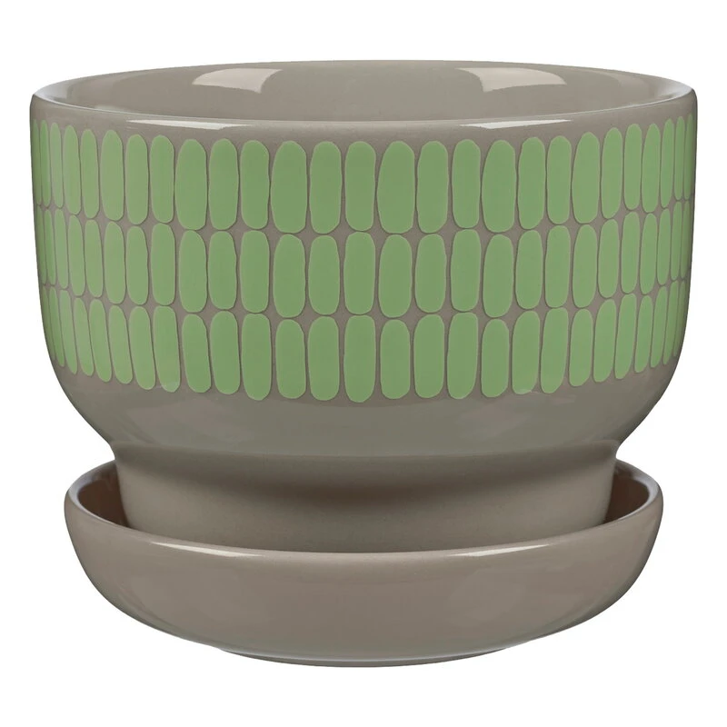 Marimekko Oiva - Alku Flower Pot, 13,5 Cm, Terra - Mint 3 Marimekko Oiva - Alku Flower Pot, 13,5 Cm, Terra - Mint