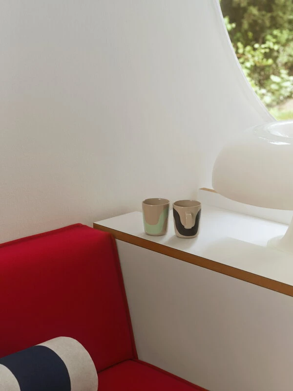 Marimekko Oiva - Seireeni Mug, 2,5 Dl, 2 Pcs, Terra - Dark Blue - Mint 5 Marimekko Oiva - Seireeni Mug, 2,5 Dl, 2 Pcs, Terra - Dark Blue - Mint - Image 3