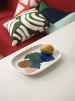 Marimekko Oiva - Pyykki Serving Dish, 23 X 32 Cm, White-light Blue-green -Marimekko MM 231 home campaign 4 5 22 2026