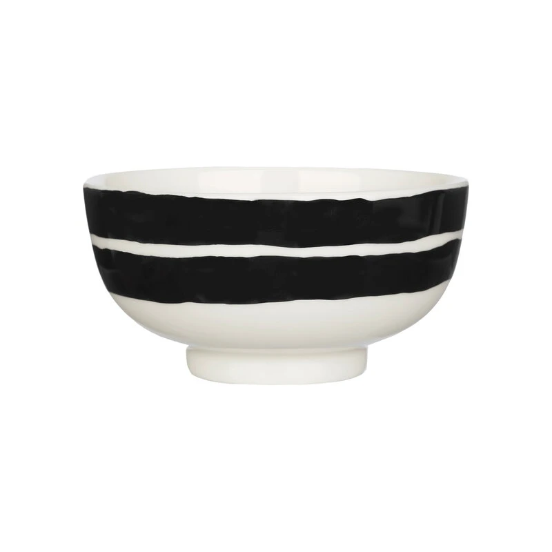 Marimekko Oiva - Hyräily Bowl, 3 Dl, 3pcs, White - Wet Sand - Black 6 Marimekko Oiva - Hyräily Bowl, 3 Dl, 3pcs, White - Wet Sand - Black - Image 4