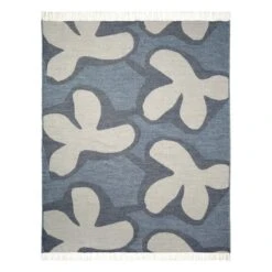 Marimekko Kevätkiuru Throw, Natural White - Dark Blue - Beige