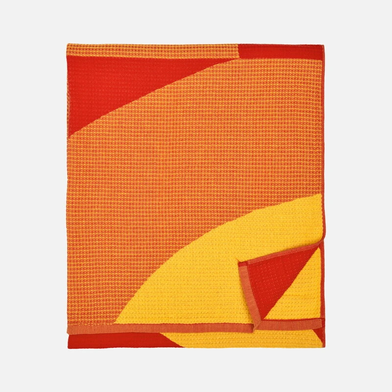 Marimekko Savanni Beach Towel, Yellow - Red - Light Yellow 4 Marimekko Savanni Beach Towel, Yellow - Red - Light Yellow - Image 2